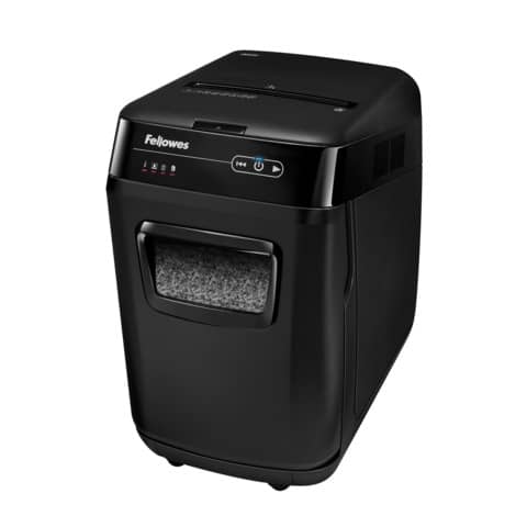 Distruggidocumenti uso moderato FELLOWES AutoMax™ 200M - P-5 - 32 L - taglio a microframmenti 2x14 mm nero - 4656301